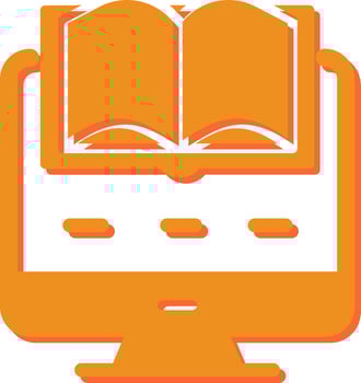 Digital Learning Vector Icon