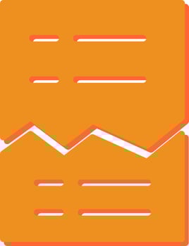 Corrupted List Vector Icon