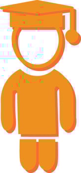 Student Standing Vector Icon