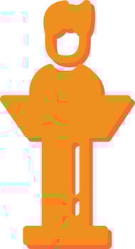 Elected Candidate Vector Icon