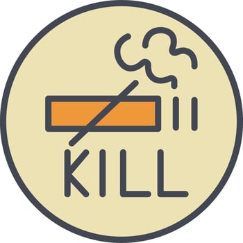 Smoking Kills Vector Icon