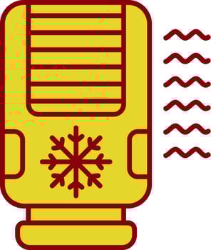 Air conditioner Vintage Icon vector