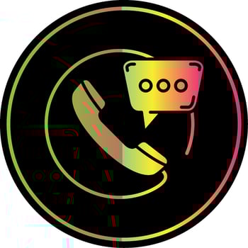 Contact Glyph Due Color Icon vector