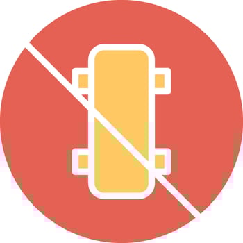 No Skating Vector Icon