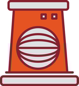 Fan Heater Vector Icon
