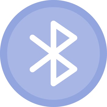 Bluetooth Flat Light Icon vector