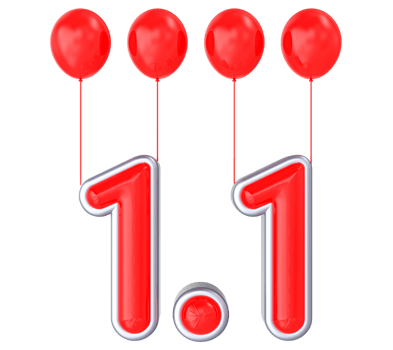 Realistic text illustration for singles day sales png