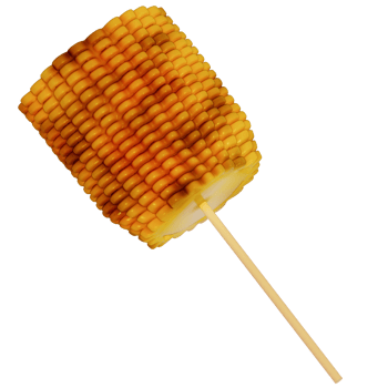 BBQ Grill for camping , Corn on transparent background , 3D Rendering png