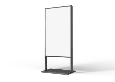 advertising stand banner mockup png