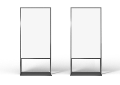 advertising stand banner mockup png