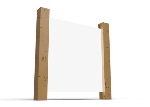 advertising stand banner mockup png
