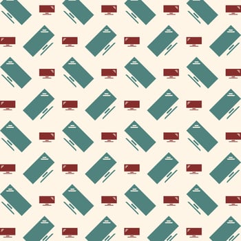 Television unique trendy multicolor repeating pattern vector illustration background