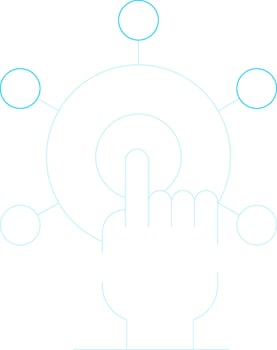 Interactivity Creative Icon Design vector