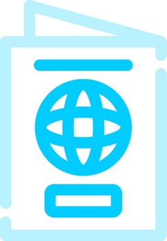 Passport Creative Icon Design vector