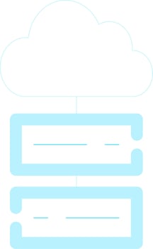 Cloud Storage Creative Icon Design vector