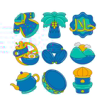 islamic element vector illustration