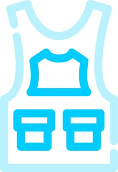Bulletproof Vest Creative Icon Design vector