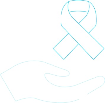 Cancer Diagnosis Creative Icon Design vector