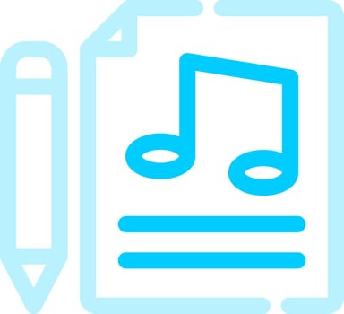 Music Score Creative Icon Design vector