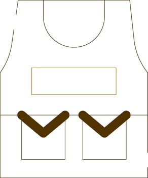 Bulletproof Vest Creative Icon Design vector