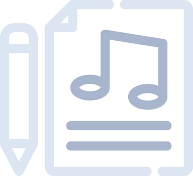 Music Score Creative Icon Design vector