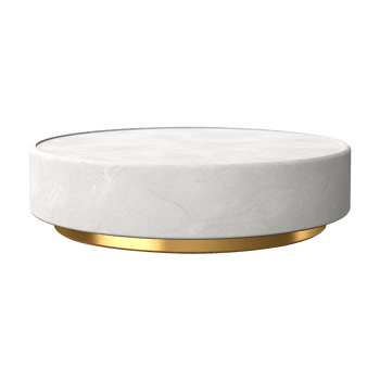 AI generated Empty white gold stone isolated on transparent background png