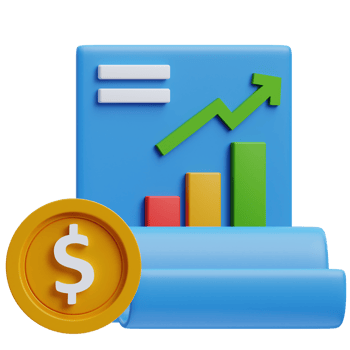 Money growth 3d graphic illustration png
