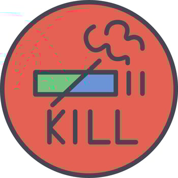 Smoking Kills Vector Icon