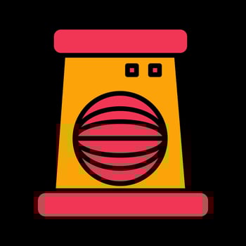 Fan Heater Vector Icon