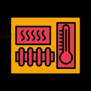 Heating Element Vector Icon