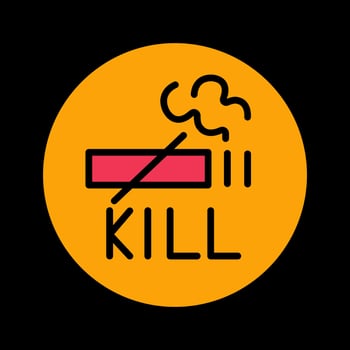 Smoking Kills Vector Icon