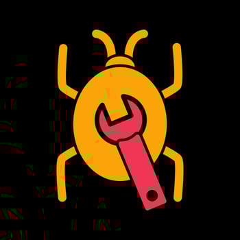 Bug Fixing Vector Icon