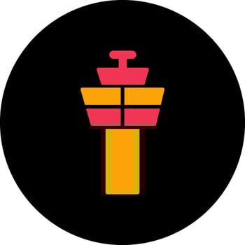 Control Tower Vector Icon