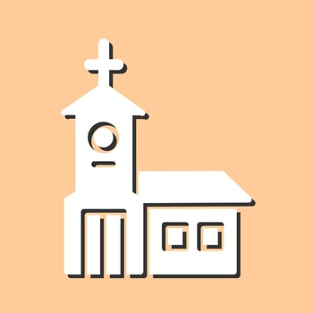 Building Church Vector Icon