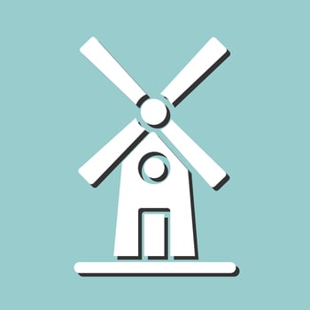 Windmill Vector Icon