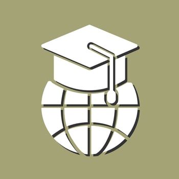 Global Education Vector Icon