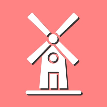 Windmill Vector Icon