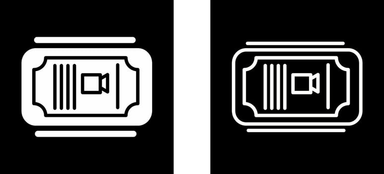 Cinema Ticket Vector Icon
