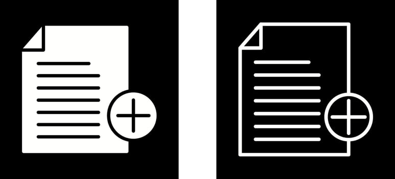 Add Notes Vector Icon
