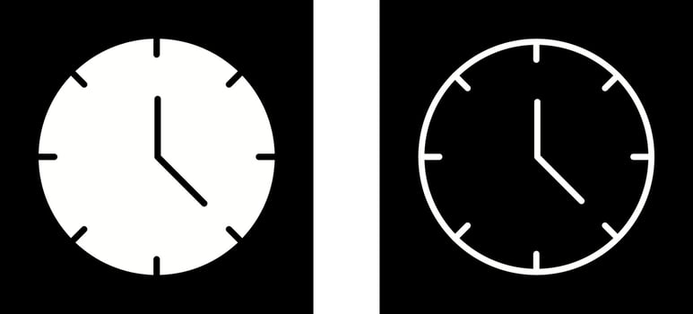Clock Vector Icon