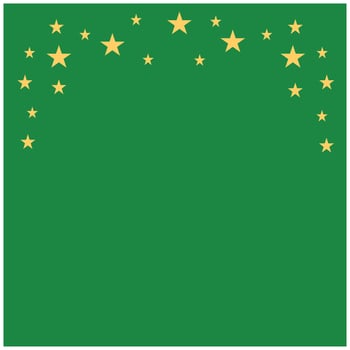 green background with golden stars, vector illustration, eps 10. Abstract illustration of simple icon in flat style. Element demographic template with a religious theme