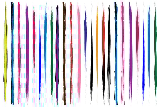 Ink brush irregular stroke stripes pattern . vector