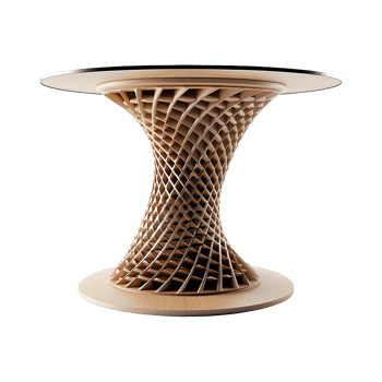 AI generated Modern table isolated on transparent background png