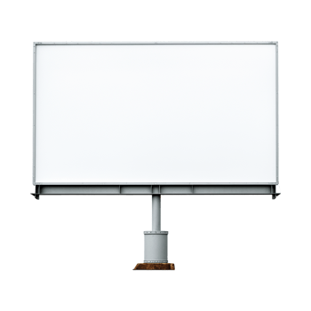AI generated Billboard isolated on transparent background png