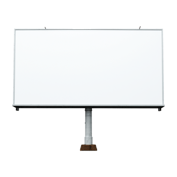 AI generated Billboard isolated on transparent background png