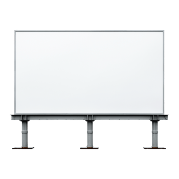 AI generated Billboard isolated on transparent background png
