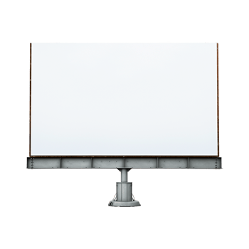 AI generated Billboard isolated on transparent background png