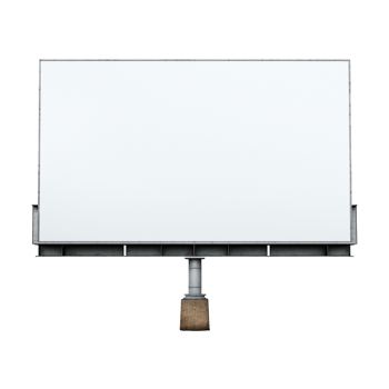 AI generated Billboard isolated on transparent background png