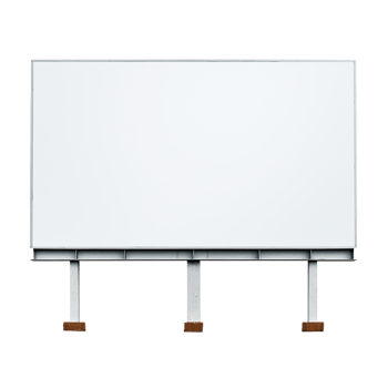 AI generated Billboard isolated on transparent background png
