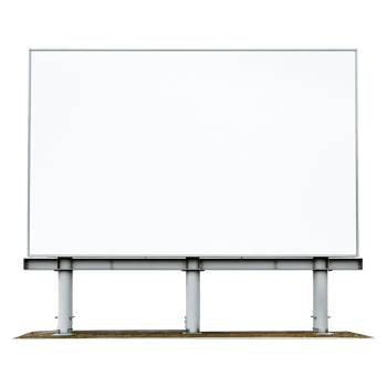 AI generated Billboard isolated on transparent background png